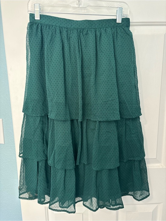 J. Crew Factory Dresses & Skirts - NWT J. Crew Factory Green Tiered Midi Skirt